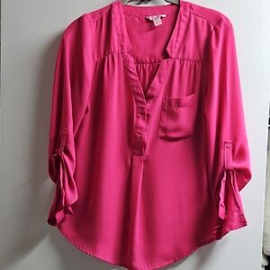 Candie's Vibrant Pink Blouse